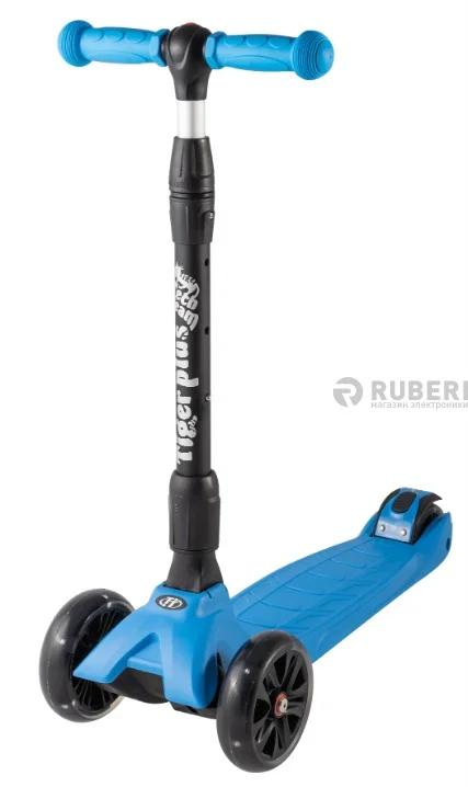 Самокат Tech Team TIGER PLUS 2020 трехколесный (синий) Трехколесные самокаты | Спорт и
