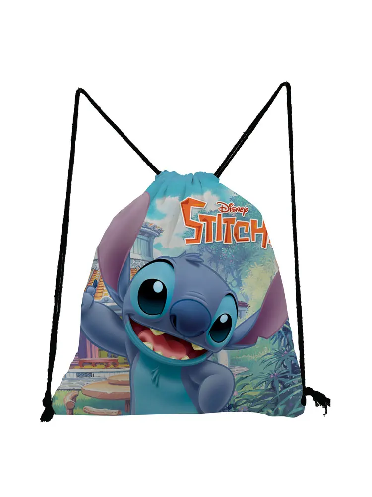 Сумки на шнурке Disney Lilo &amp Stitch Детский Маленький рюкзак с мультипликационным
