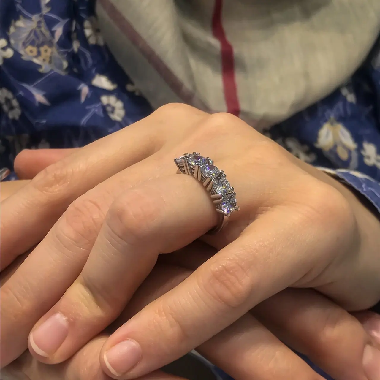 Принцесса Корона 5 мм Высокое качество белое золото Dibs кольцо|Кольца| |