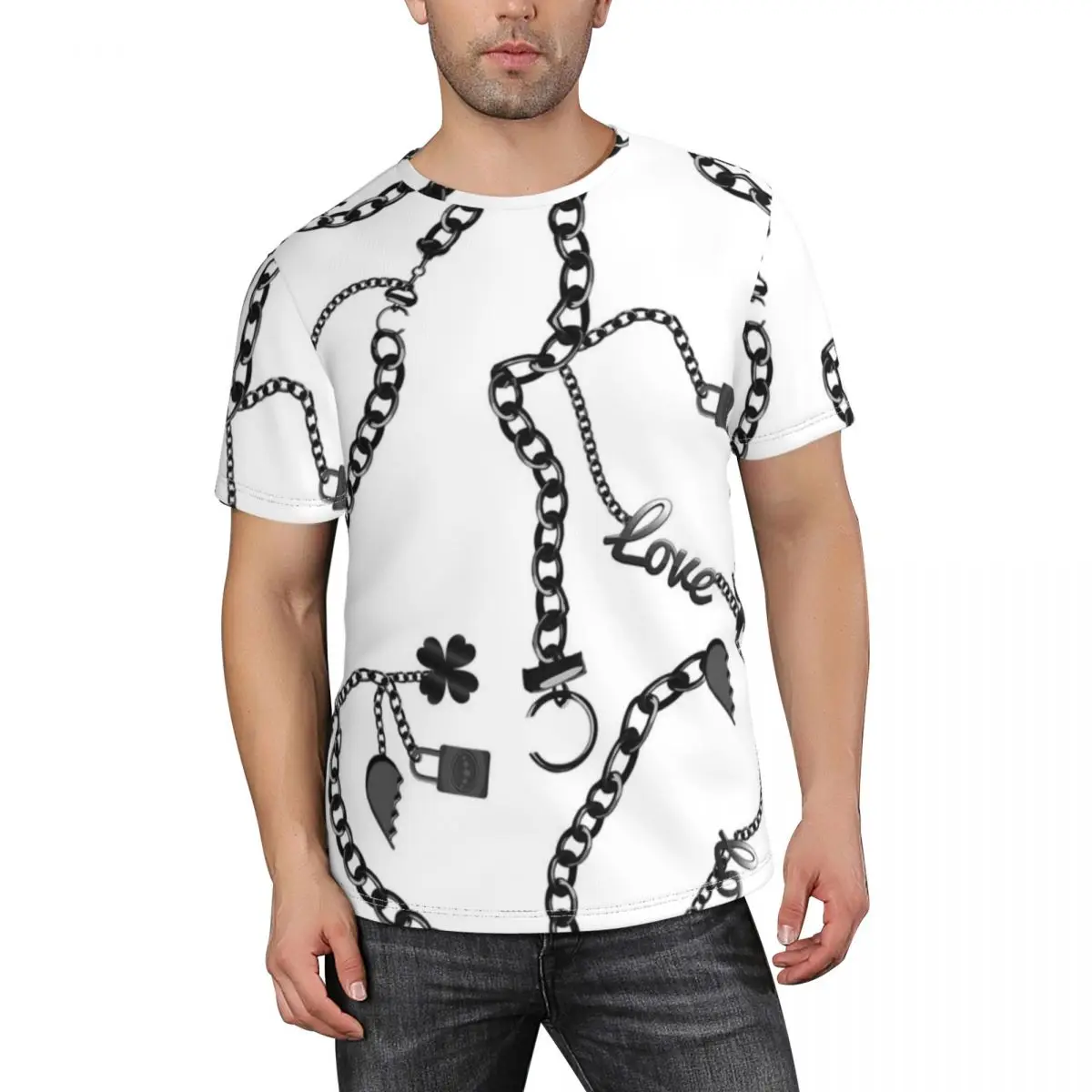 

Men's Summer Tops Shirt Beach TShirt For Men Casual Short Sleeve Clothes T-Shirt Hip Hop 3D Printing O-NeckTop