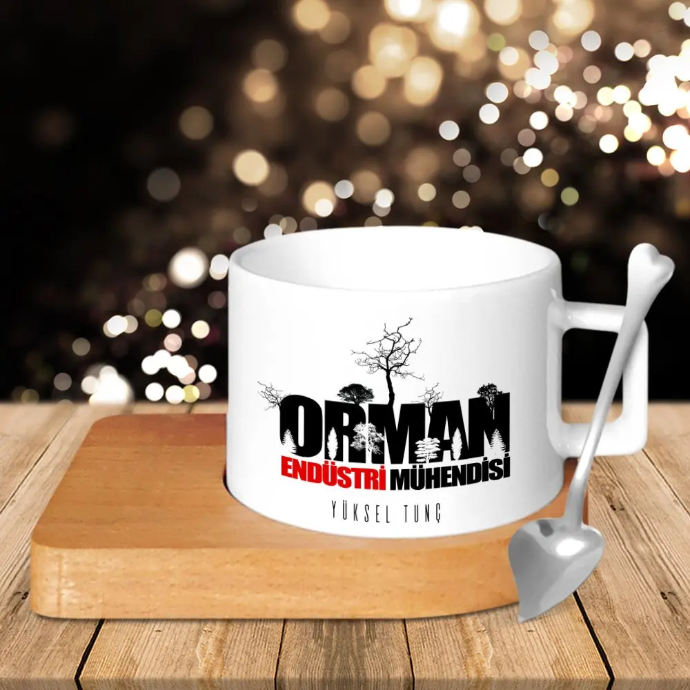 

Personalized Professional Forest Industrial Engineer Wood Altlıklı Ceramic Cup