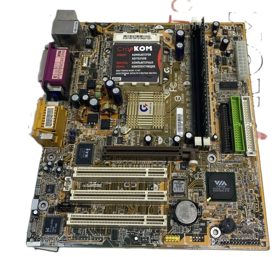 Материнская плата GIGABYTE GA-7VKML Socket 462 ASUS Acer MSI ASRock Fujitsu Siemens GIGABYTE ECS Elitegroup INTEL EPoX Chaintech LUCKY STAR Foxconn On.