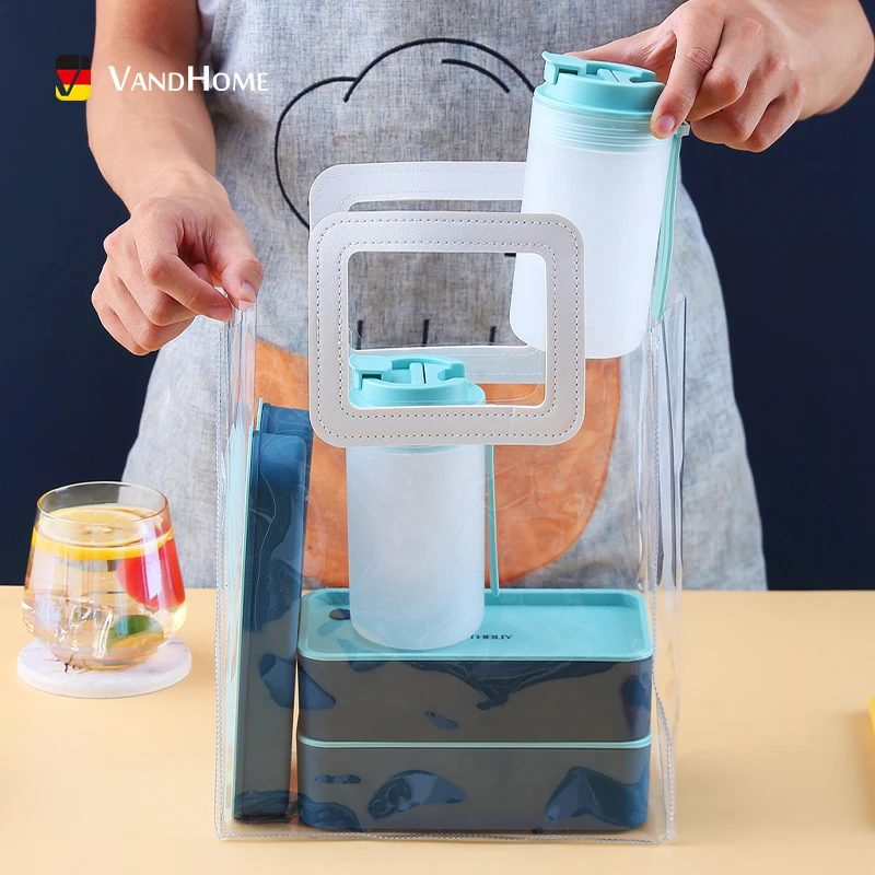 

WORTHBUY Picnic Plastic Bento Box Portable Lunch Box For Kids School Microwave Food Container With Movable Compartments Food Box