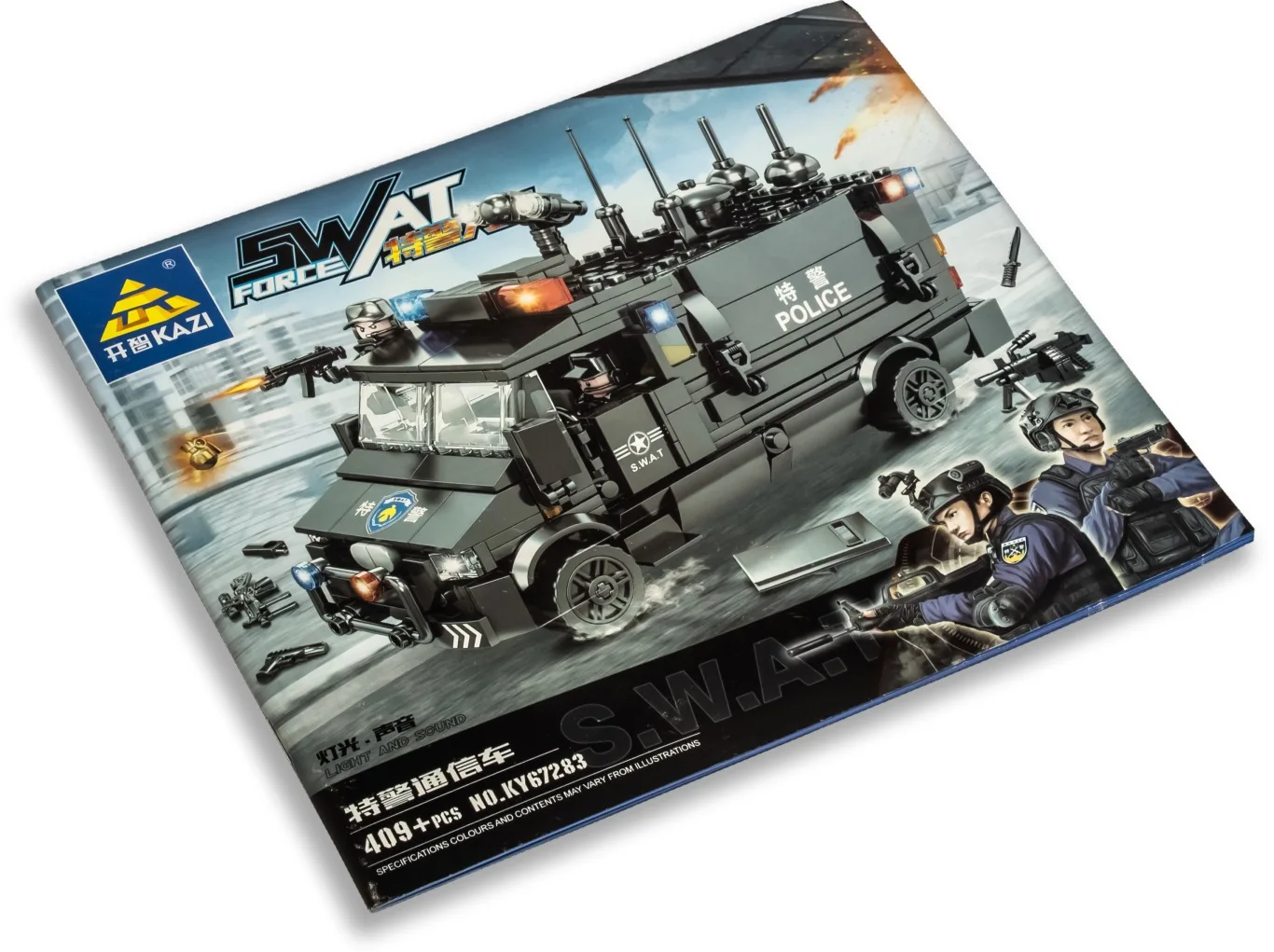 Конструктор Kazi 67283 SWAT: Фургон связи из 409 кубиков Лего серии City | Игрушки и хобби