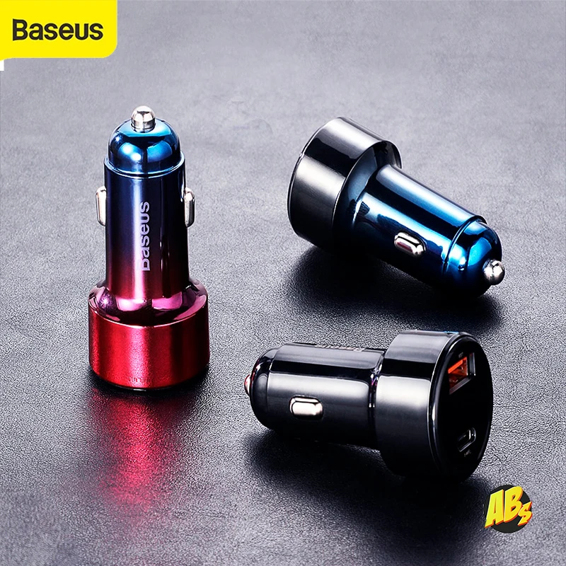 Baseus автомобильный зарядный адаптер 6А 45Вт USB A - C Magic Series Dual ЗУ зарядка устройство
