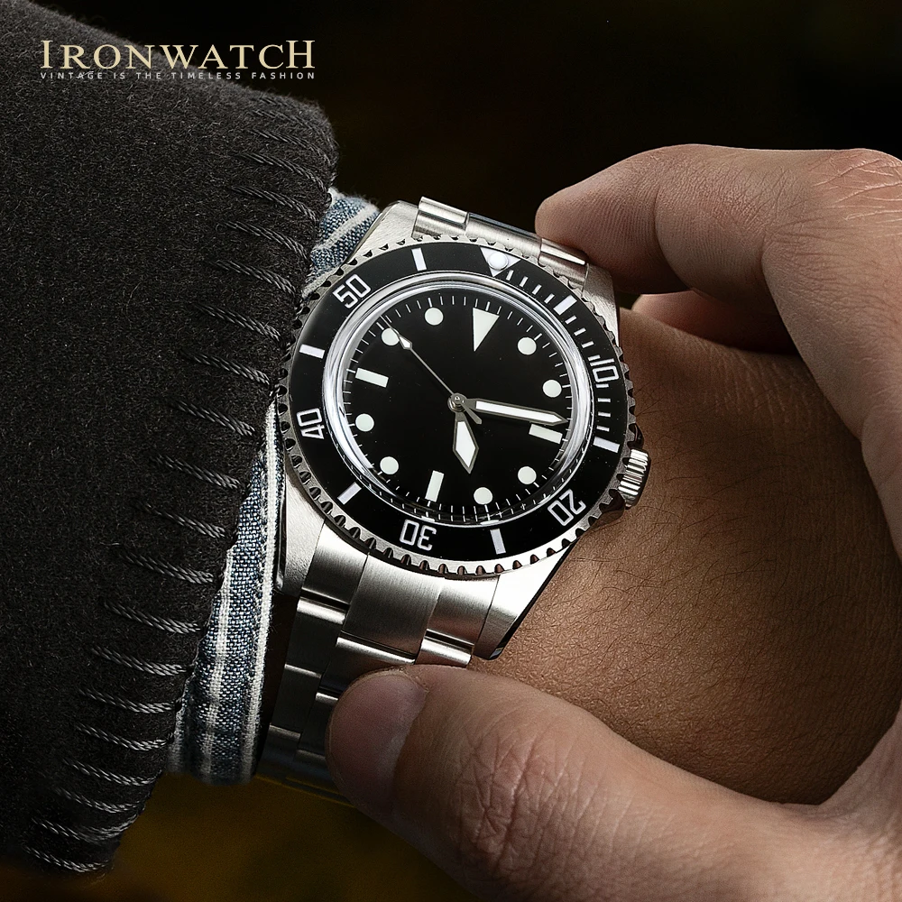 Ironwatch WR4K X RX8004-B 2022 Automatic 40mm Dive Watch 5517 Milsub BGW9 Superluminova Sapphire Crystal  200m Water Resistant