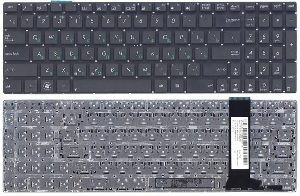 Клавиатура Asus N56 N56V N76 N76V (чёрная) | Компьютеры и офис