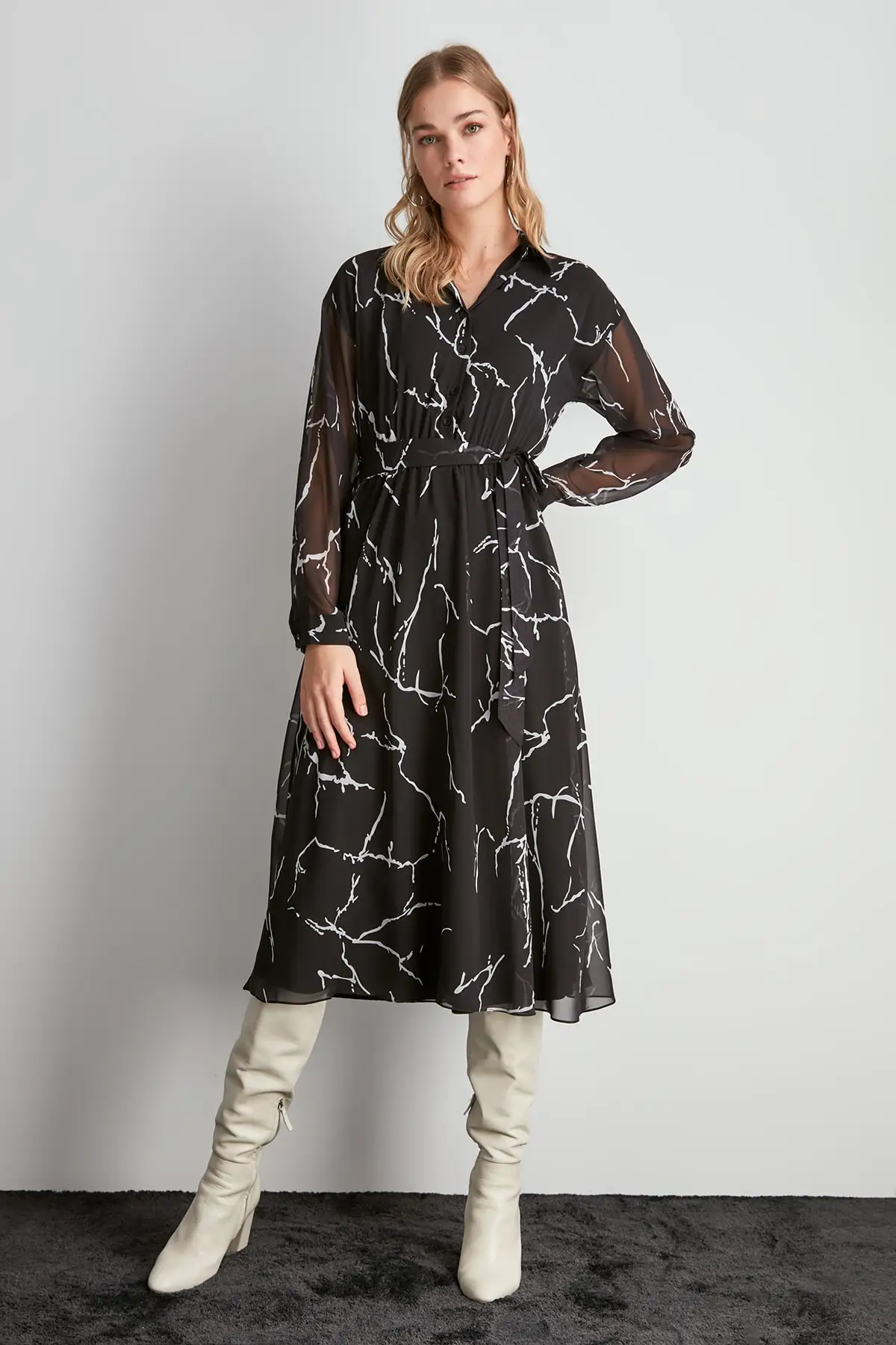 Trendyol платье с рисунком TWOAW20EL2140|Женские платья| |