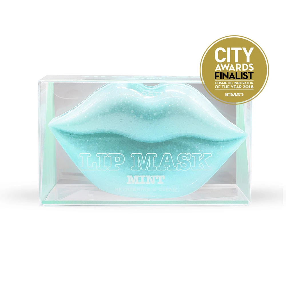 Kocostar Гидрогелевые патчи для губ с ароматом Зеленого винограда (Мятные) (20 патчей)