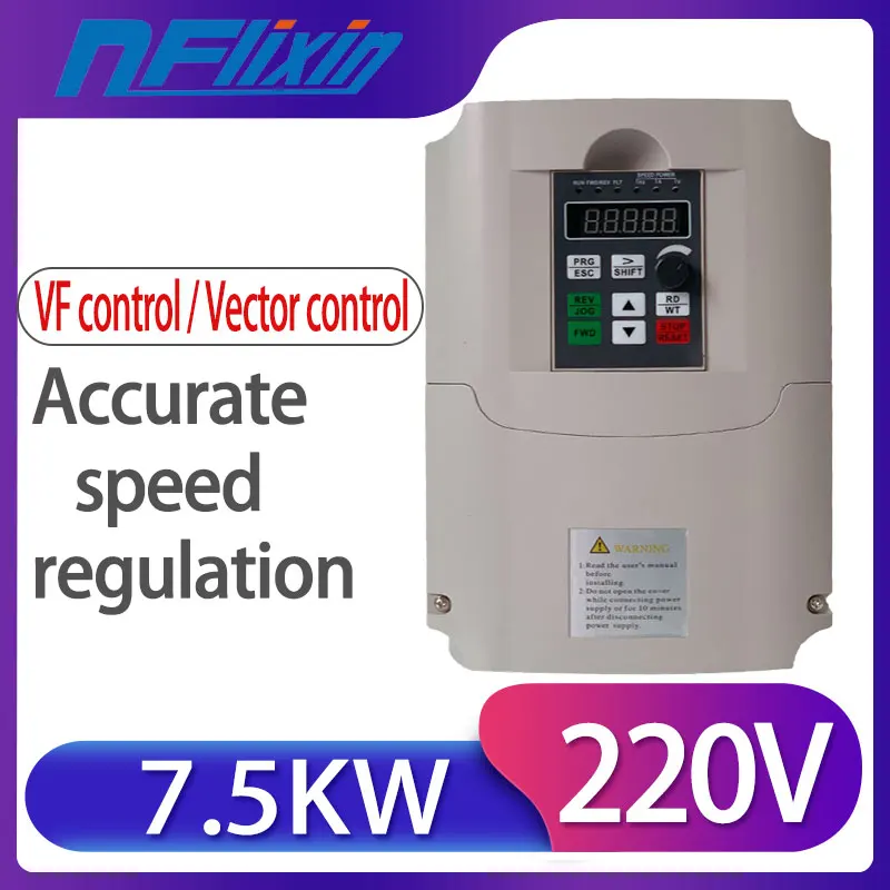 

7.5KW 10HP 400HZ VFD Inverter Frequency converter single phase 220v input 3phase 380v output 18A for 7.5HP motor