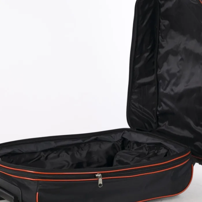 Чемодан малый 20' с сумкой отдел на молнии расширением наружный карман цвет