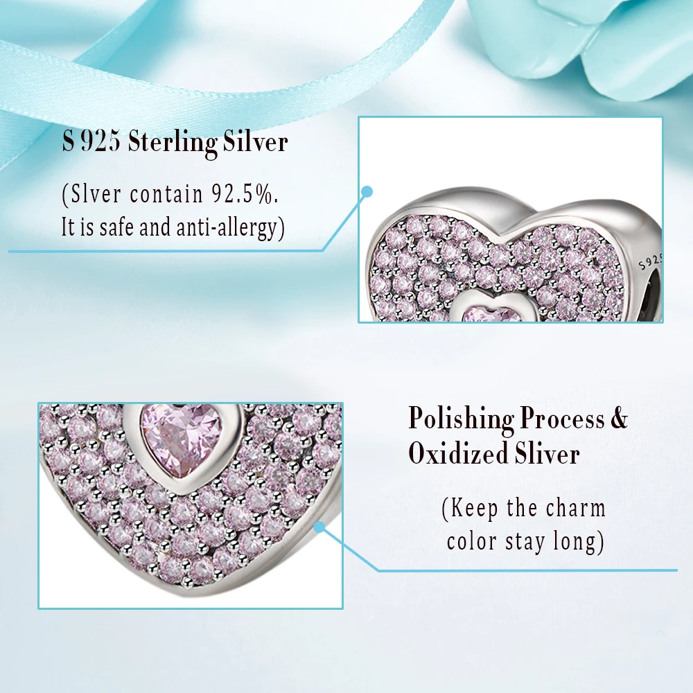 Новинка 2020 очаровательные бусины из циркона Стерлинговое Серебро 925 пробы