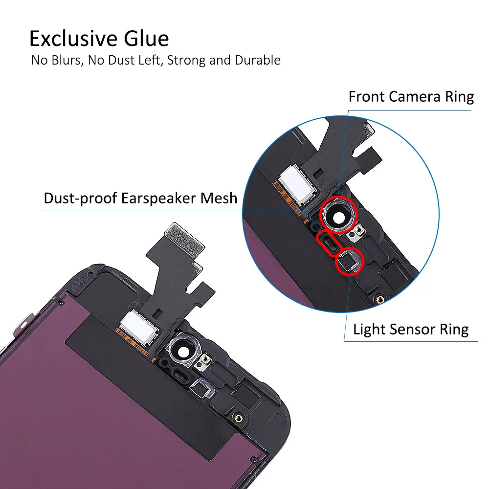 Дигитайзер сенсорного ЖК экрана в сборе для iPhone Замена дисплей без битых