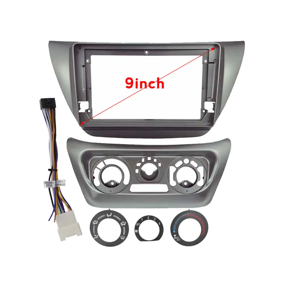 9 дюймов для MITSUBISHI Lancer Ralliart 2005 - 2008 Автомобильная рамка DVD аудио адаптер приборная