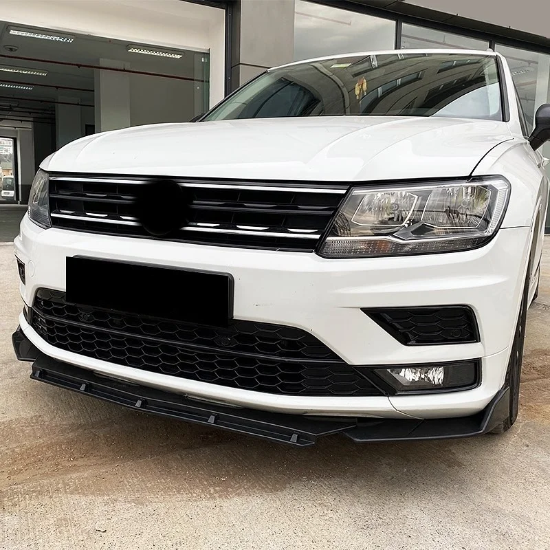 

Front Bumper Lip for Model Years 2016 and Later Brabus St. Abs Plastic Tiguan 3 Pcs. Glossy Black
