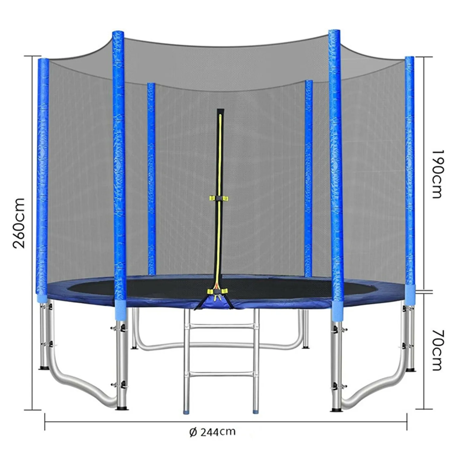 

Trampoline Garden Trampoline Ø 244cm Children's Trampoline Outdoor Complete Set