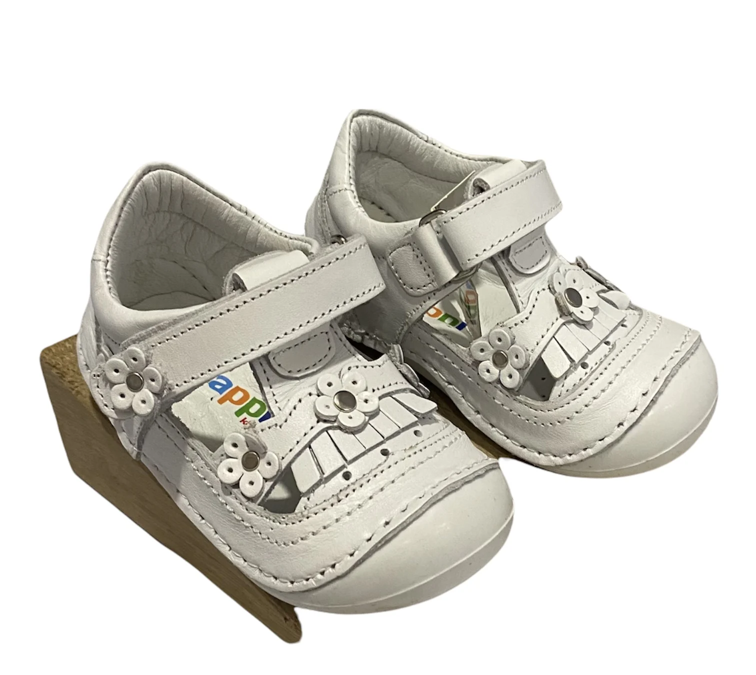 

Pappikids Model (0152) Girls First Step Orthopedic Leather Shoes
