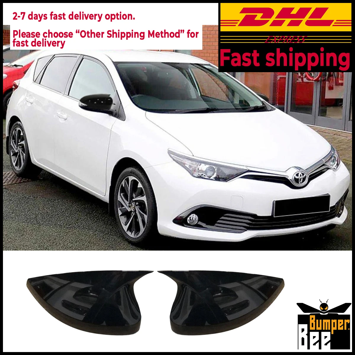

Зеркальный чехол для Toyota Auris 2013, 2014, 2016, 2017, 2018, аксессуары, яркий черный чехол с Бэтменом, автомобильный чехол