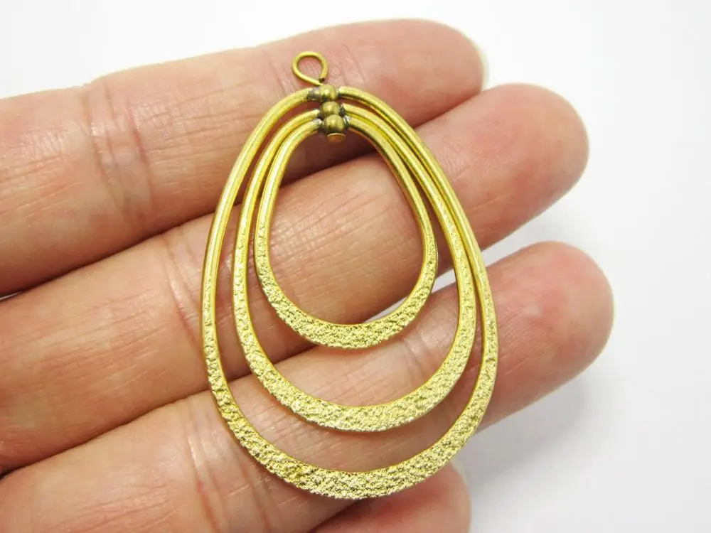Латунная подвеска 45 5x29 мм круглые серьги в стиле бохо фурнитура матовая латунная
