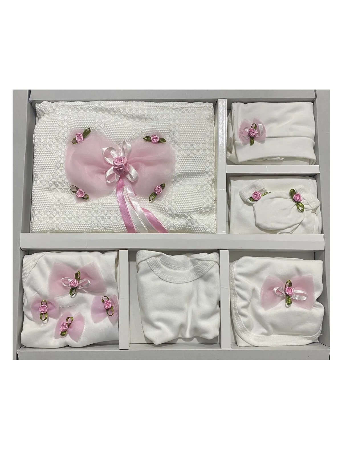 

Jaju Baby Cute Roses Pink 10 Li Hospital Outlet Newborn Hospital Set, Hospital Exit Set