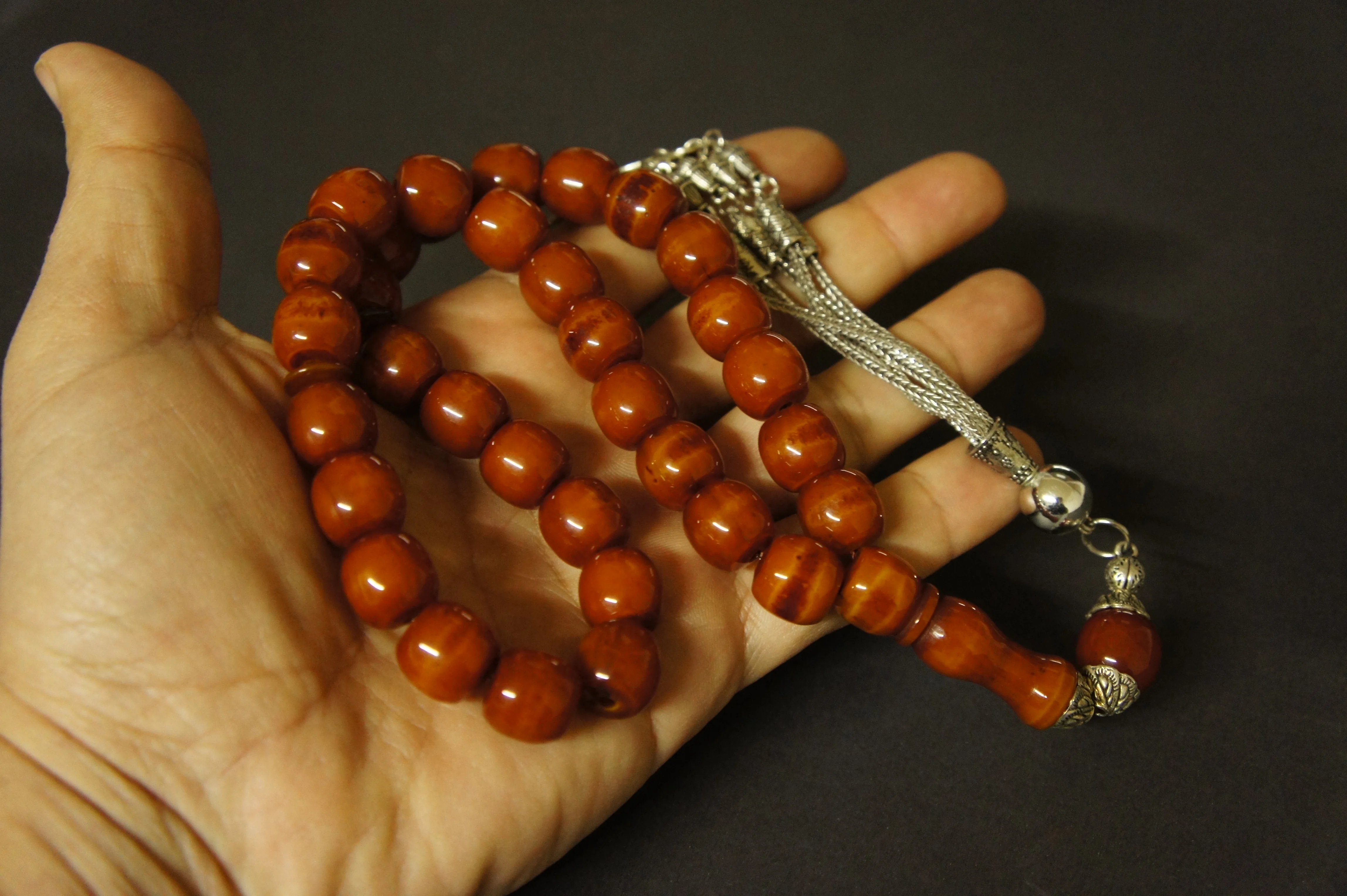 Very Special Handmade RosaryOttoman Rare Antique Faturan German Amber Sandalous Misbaha Prayerbeads Rosary Tasbih Tesbih İslam
