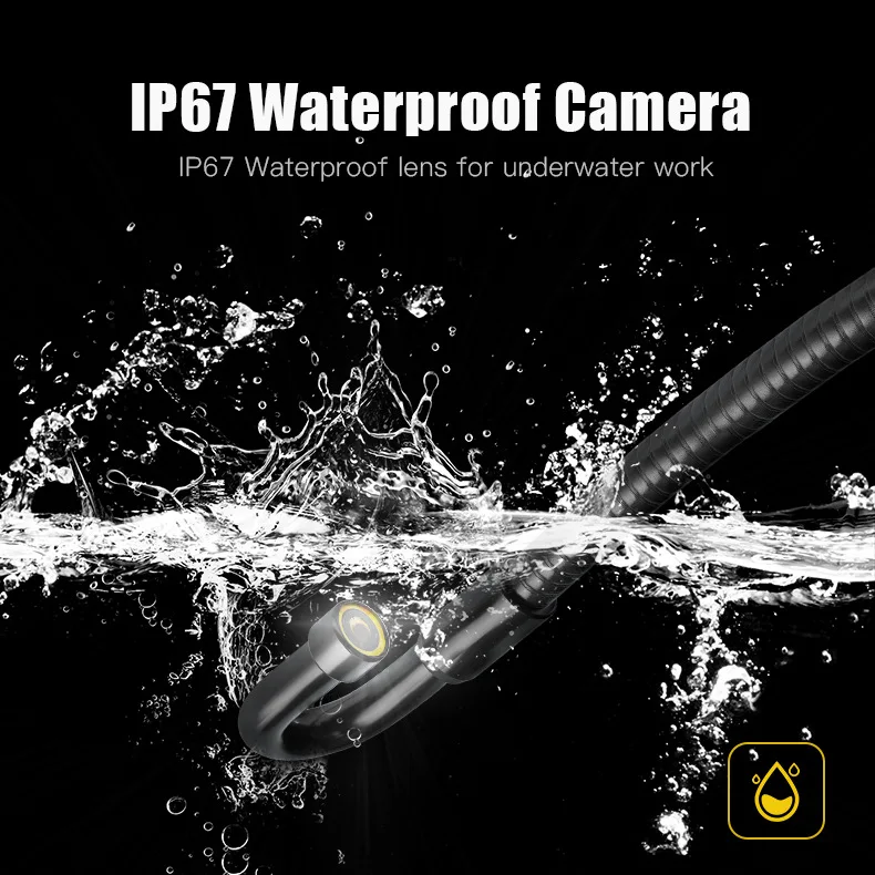 Эндоскоп с поворотом на 360 градусов камера защитой от воды ip67waterbad промышленный