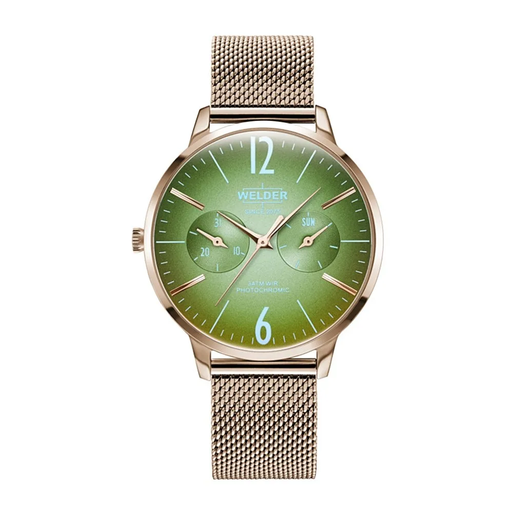 Часы сварщик тонкий женский Breezy WWRS605 Сфера объектив Фотохромные ремешок Milanese mesh
