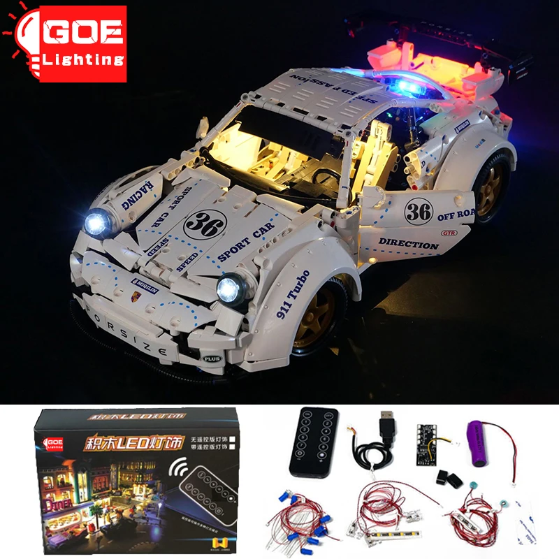 

GOELIGHTING Brand LED Light Up Kit For Lego QC016 For High-Tech Super Racing Car Building Blocks Lamp Set Toys(Only Light Group)