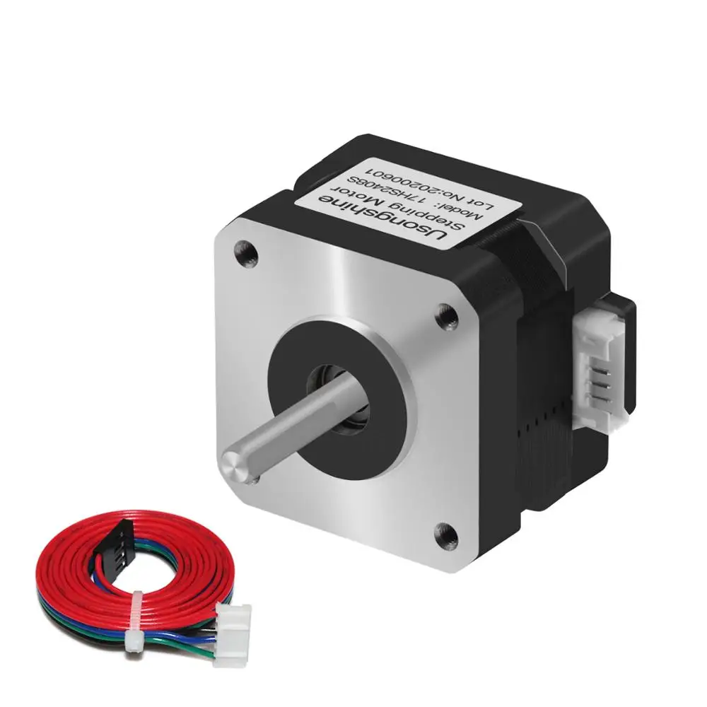 

5pcs/lot Stepper Motor Nema 17HS2408S 4-lead Nema 17 42 motor 42BYGH 0.6A CE ROSH ISO CNC Laser and 3D printer motors