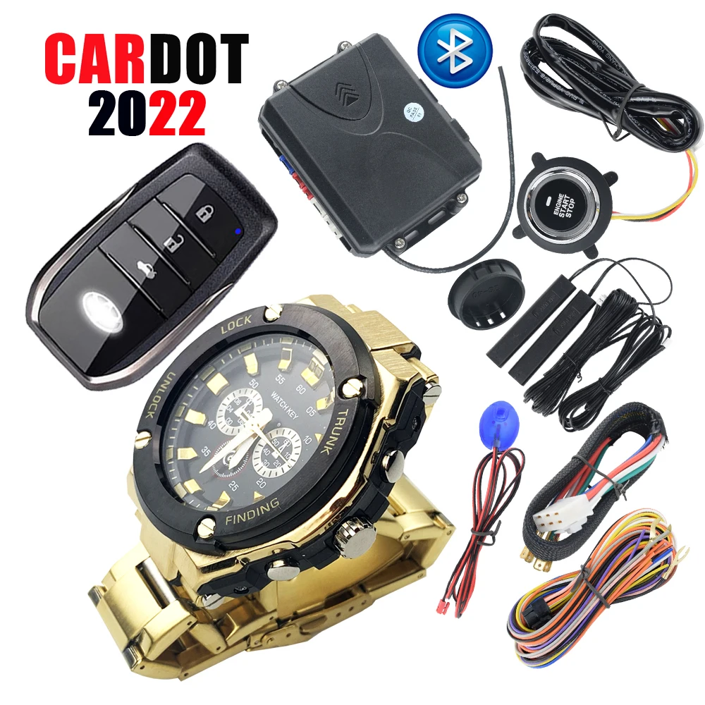 

Cardot Start Stop Button Car Alarm Watch Car Key Remote Engine Iginition Central Locking Auto Ignition System
