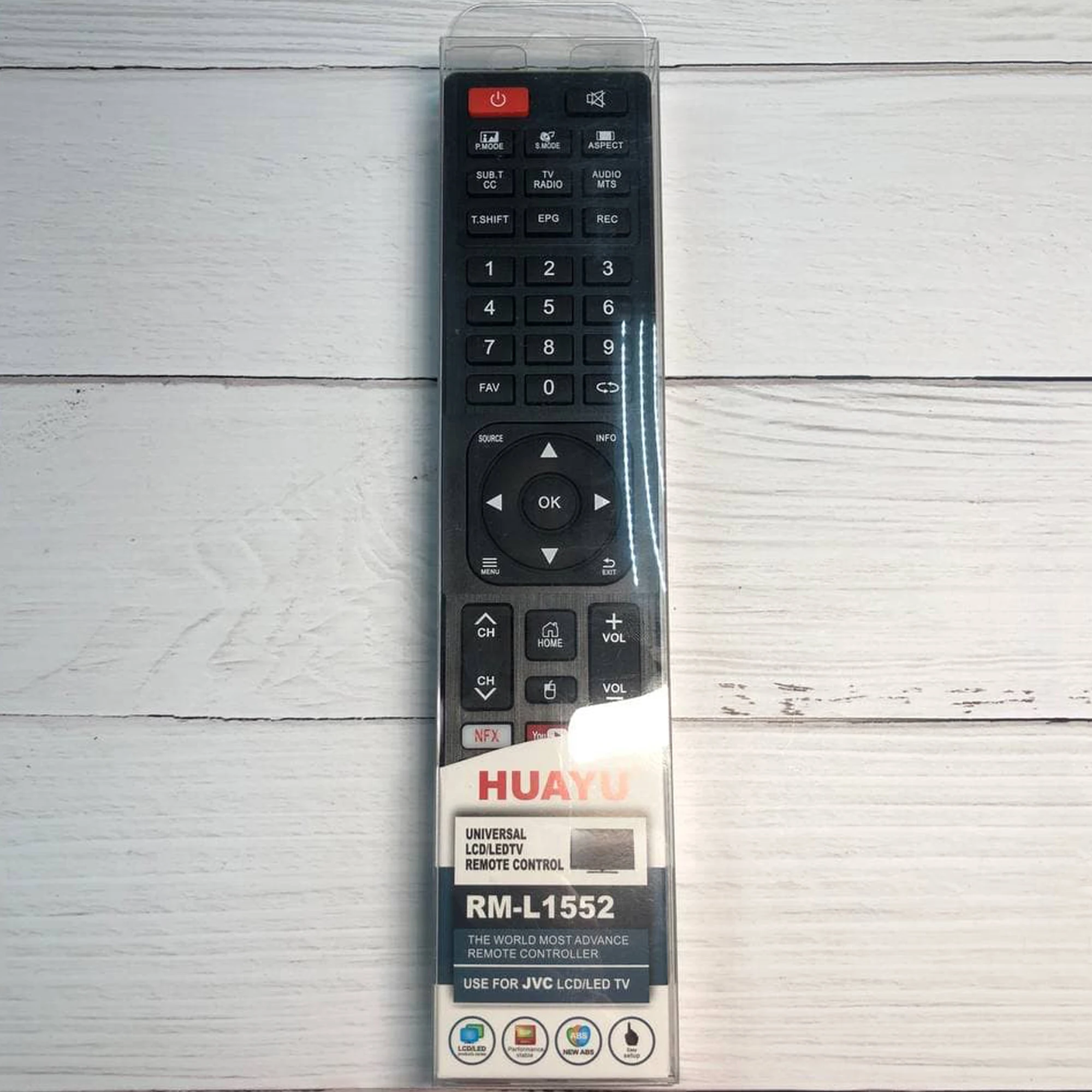 Пульт ДУ универсальный HUAYU для JVC RM - L1552 LCD TV Youtube LT-24M550 LT-32M540 LT-40M650 LT-42M650 LT-43M685 LT-50M780