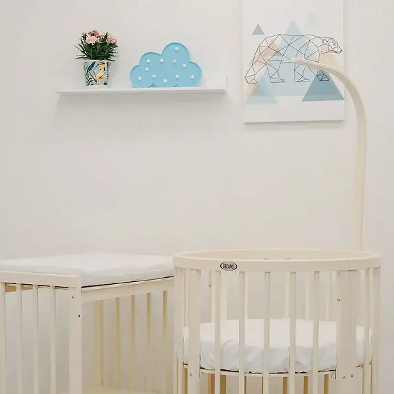 Держатель для балдахина МДФ кроватки Dreams Премиум цвет Слоновая кость эко