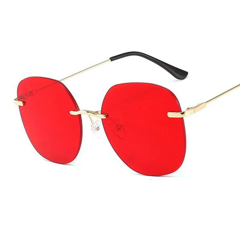 Прозрачные красные желтые Солнцезащитные очки Дизайнерские брендовые модные