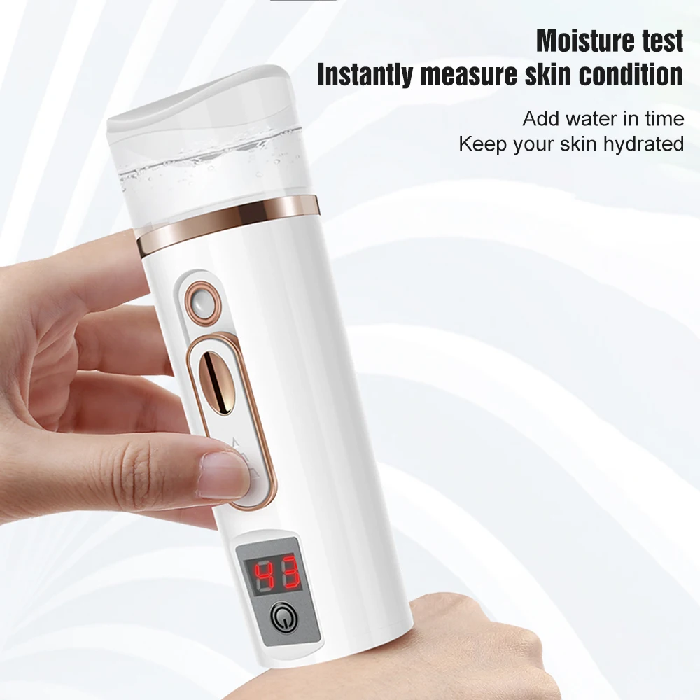 3 в 1 мини тестер для кожи нано отпариватель лица увлажнитель ручной увлажняющий