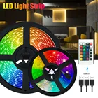 Светодиодная лента RGB SMD5050 для подсветки телевизора, гибкая лампа с диодами для украшения стен и праздников, питание от USB, 5 в постоянного тока, Bluetooth, 1 м, 2 м, 3 м, 4 м, 5 м