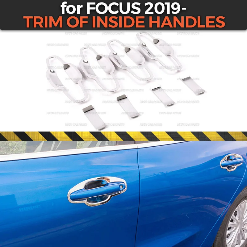 Накладка на внутренние ручки для Ford Focus 2019 нержавеющая сталь 1 комплект/8 шт.