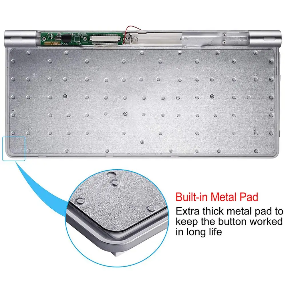 Мультимедийная портативная беспроводная клавиатура с русской раскладкой 2 4 ГГц -