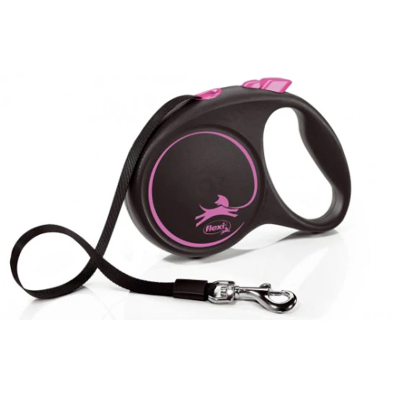 Рулетка flexi Black Design M Лента 5 м до 25 кг|Поводки| |