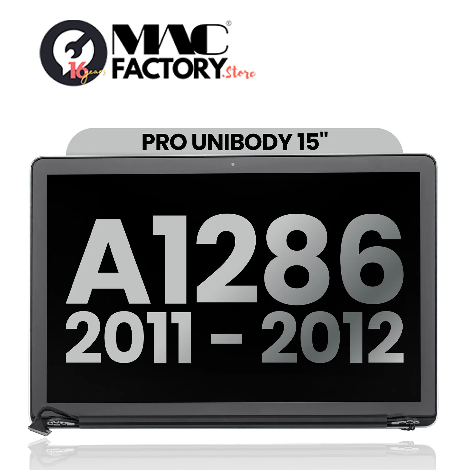 Macfactory. Магазин новых и подлинных ЖК-экранов полный сборный дисплей A1286 для Apple MacBook