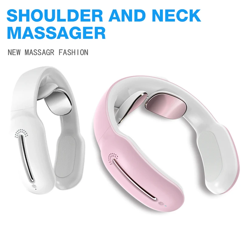 

Умный Массажер шеи Neckology, электрический ошейник для снятия боли в шеи с электрическим подогревом, с голосовым оповещением, для массажа плеч, ...