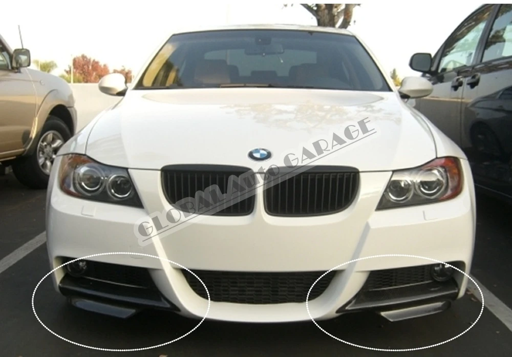 Сплиттер для переднего бампера BMW E90 M Tec 3 Series угловой клапан 2004 2005 2006 2007 2008 2009 2010 2011