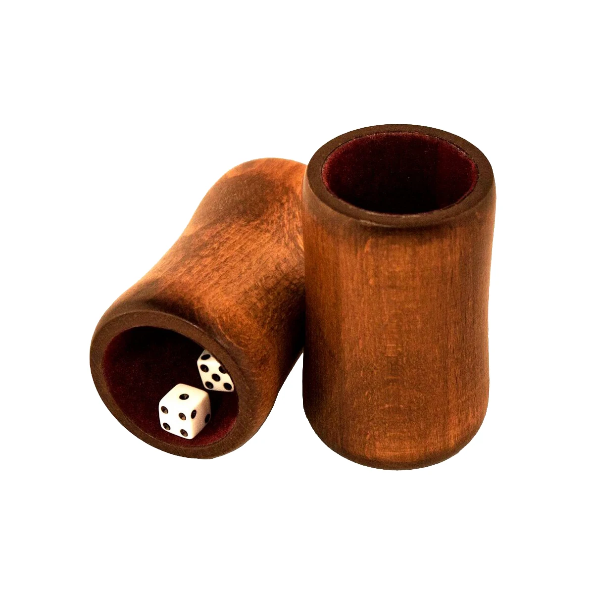 

Wooden Backgammon Luxury Cubes - 2 Pcs Solid Wood Board Dice Cub Pieces Board Games Rummy Tarot Cards Deck Box Gift For Boyfrend