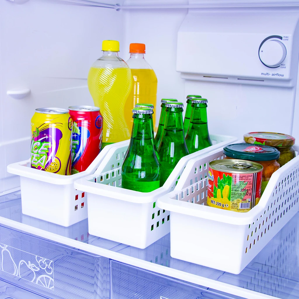 

6 Pcs Refrigerator Organizer Storage Box Drawer Plastic Storage Container Food Storage Box Kitchen Accessories Tools Shelf Rack