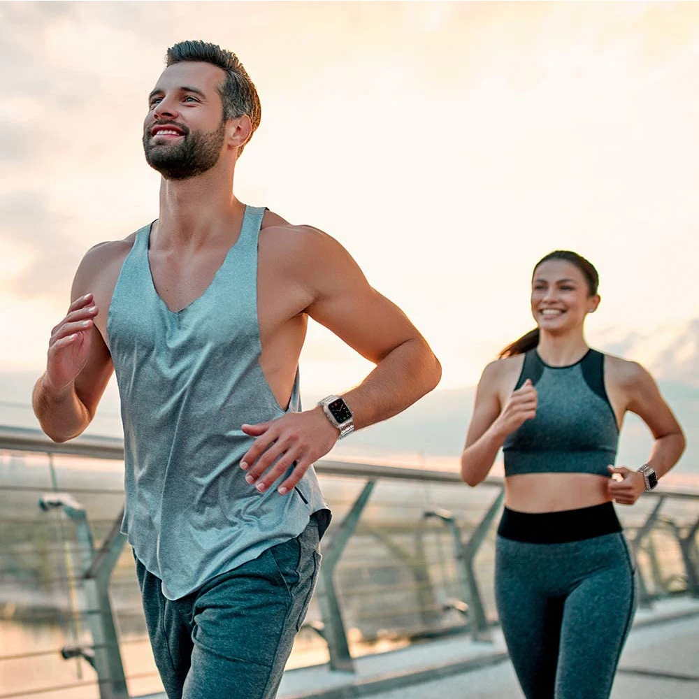 Clear Band for Apple Watch 44mm 42mm 40mm 38mm Case, Women Cute Girl Crystal Jelly Protective for iWatch 6 5 4 3 2 1