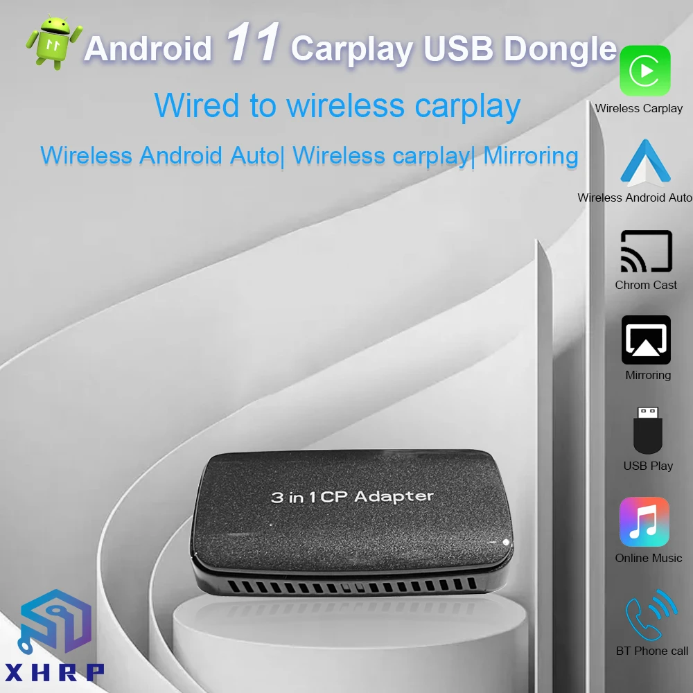 

2022 Nieuwe Draadloze Carplay Adapter Android Auto Dongle Android 11 Auto Spelen Mirrorlink Plug Play Voor Hyundai Elantra Gt I1
