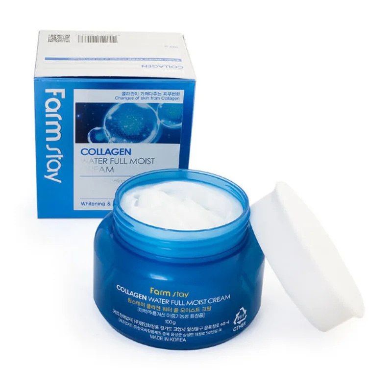 FarmStay Крем для лица увлажняющий с коллагеном Collagen water full moist cream 100г | Красота и