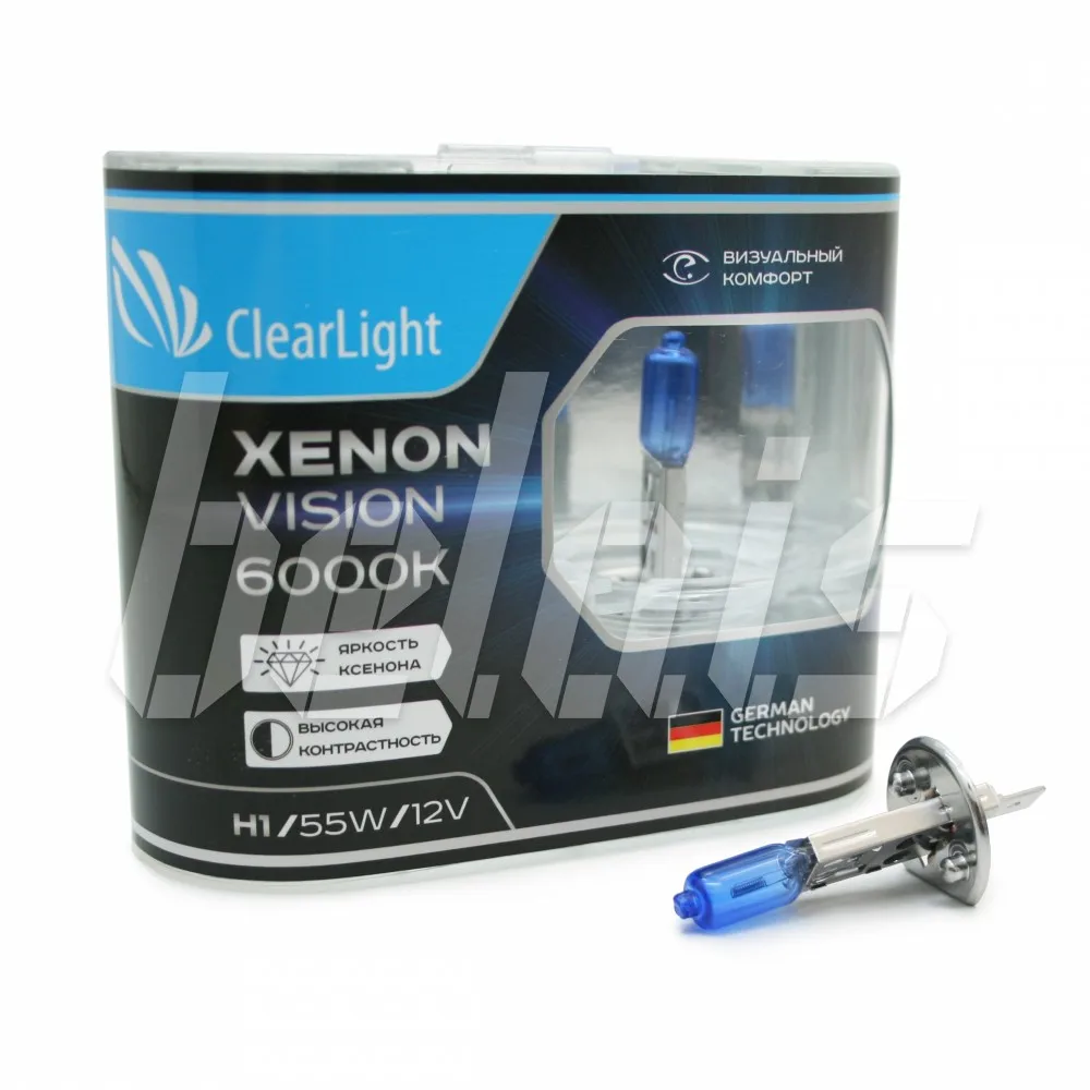 Лампы галогенные ClearLight H1 XenonVision (12V-55W) #MLH1XV | Автомобили и мотоциклы