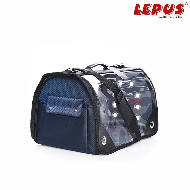 

Transparent Fly Bag Bag-Navy Blue (Large)