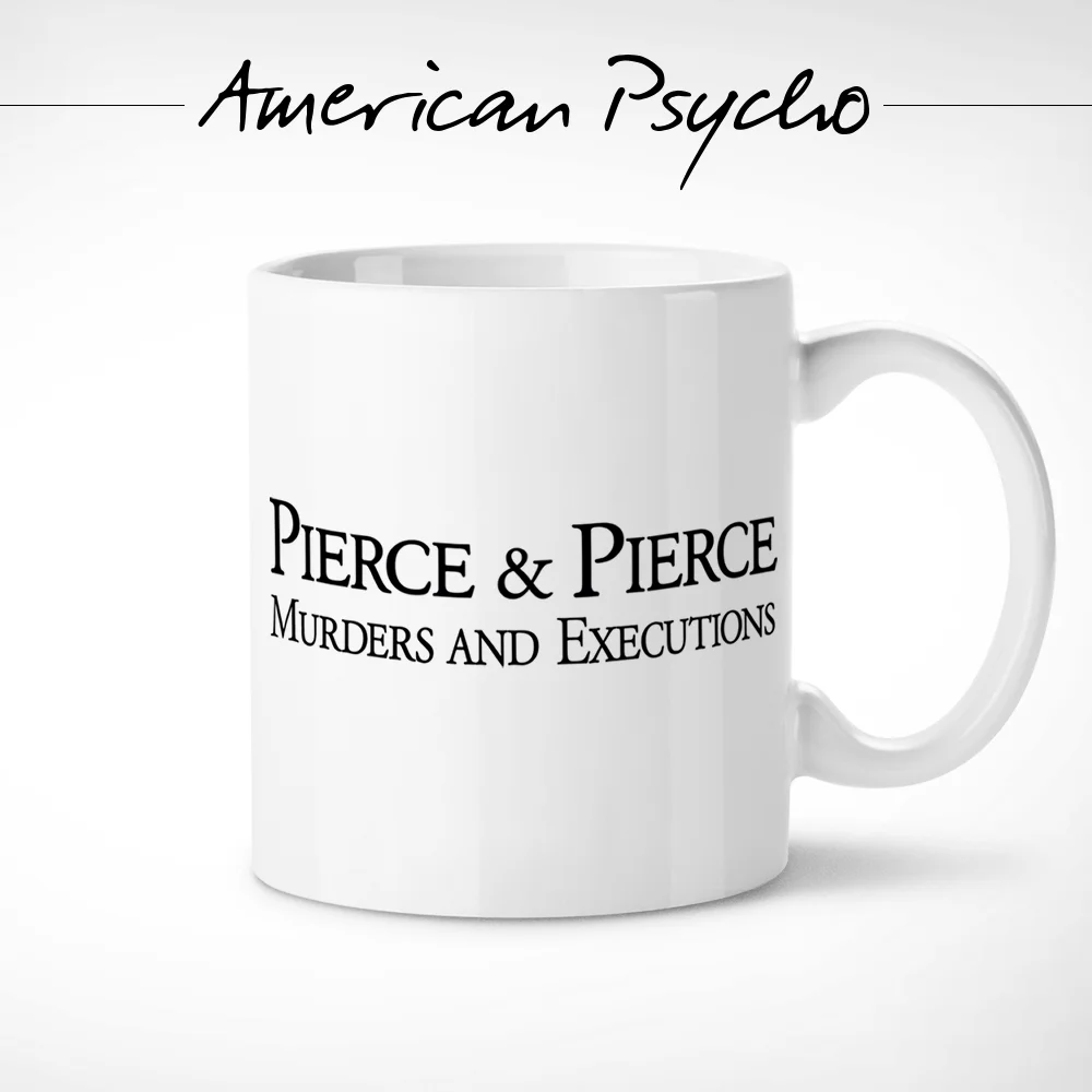 Американский PSYCHO PIERCE и кружка/кружка Bateman оригинальная кофейная керамика кино