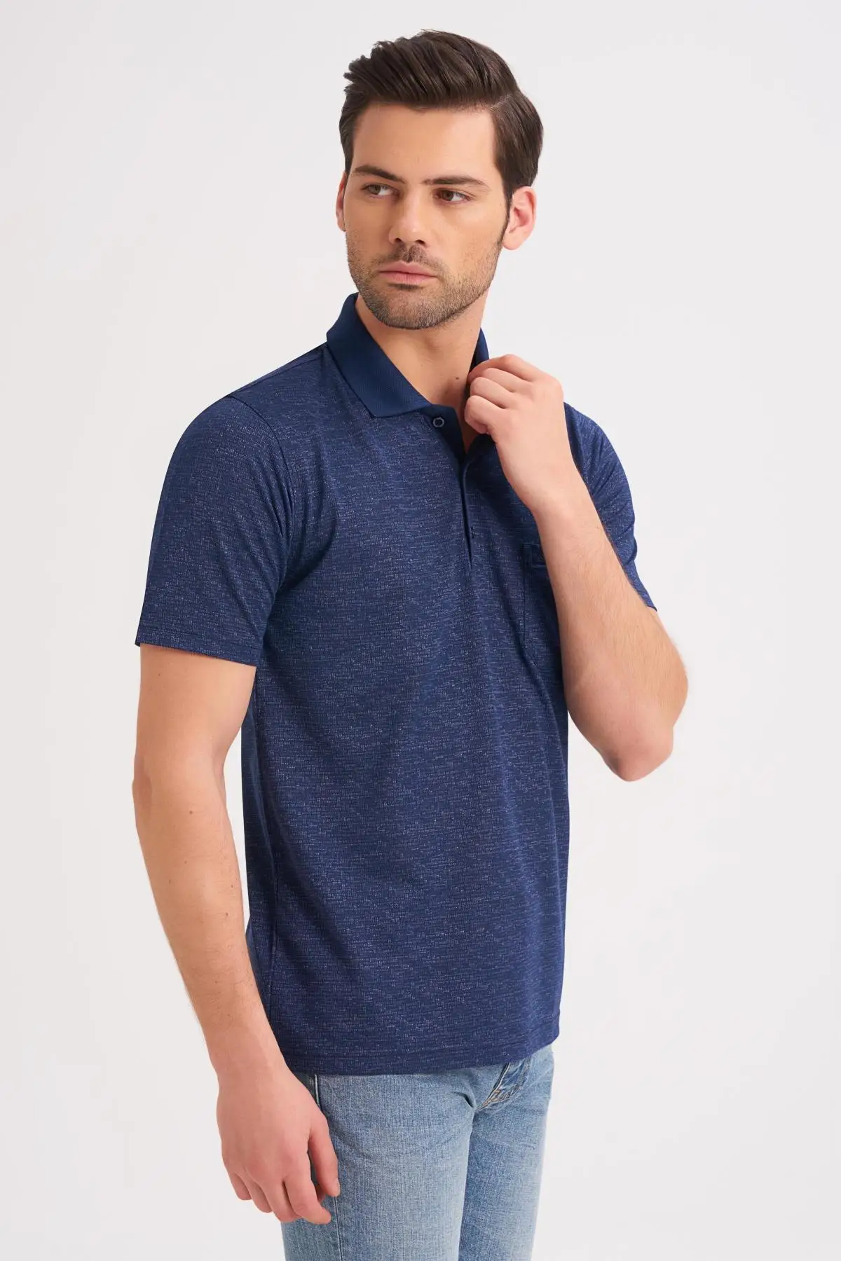 

Line Knitwear Outsize Polo Collar Pocket T-Shirt